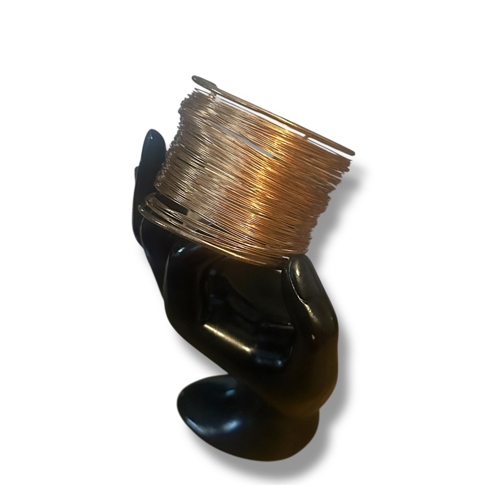 Wide Copper Multi Wire Cuff Bracelet - image 2